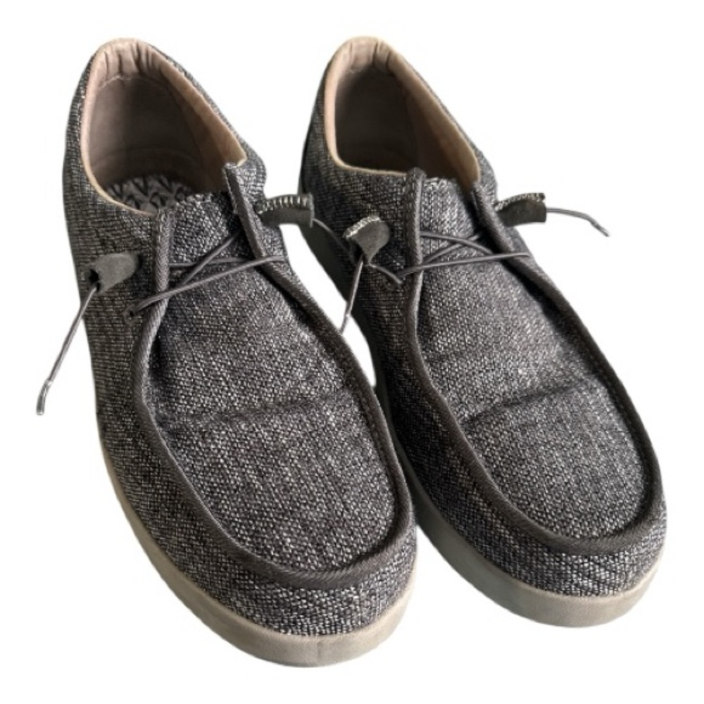 Volcom Gray Casual Safety Shoes Men's 11.5 W Composite Toe Slip on Work Sneaker